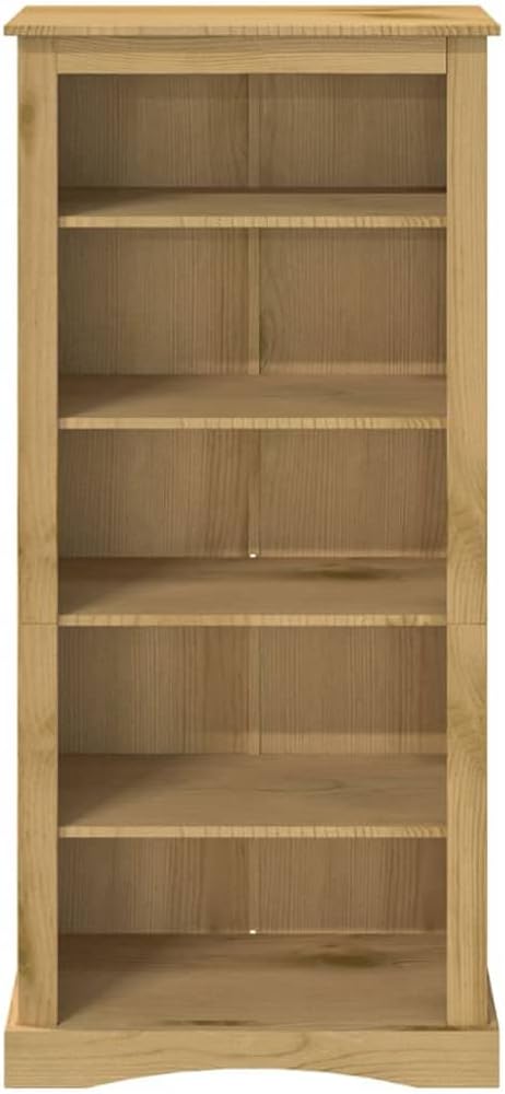 5-Tier Bookcase Office Furniture Bookshelf for Bedroom Mexican Pine Corona F569