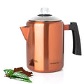 Mixpresso Stainless Steel Stovetop Coffee Percolator, Percolator Coffee Pot, Excellent As Camping Coffee Pot, 52 oz 12 Cup Stainless Steel Coffee Percolator Camping Coffee Makers