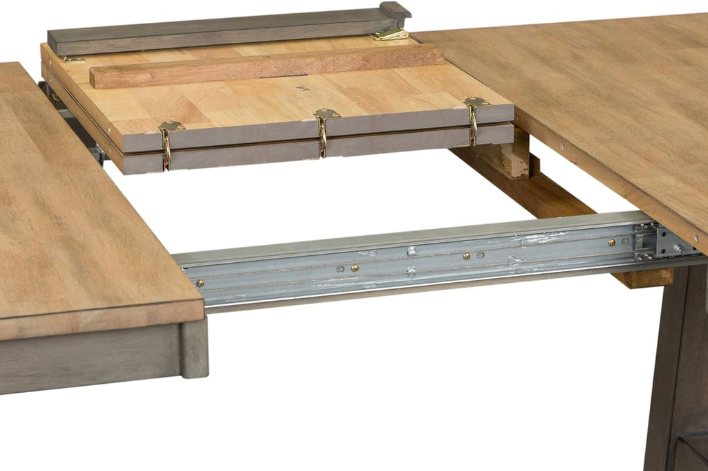 Lindsey Farm 7 Piece Trestle Table Set, Gray H580