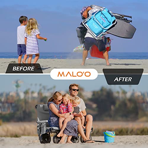 Lounge Wagon 3-in-1 Convertible Beach Cart with Cargo Net J798