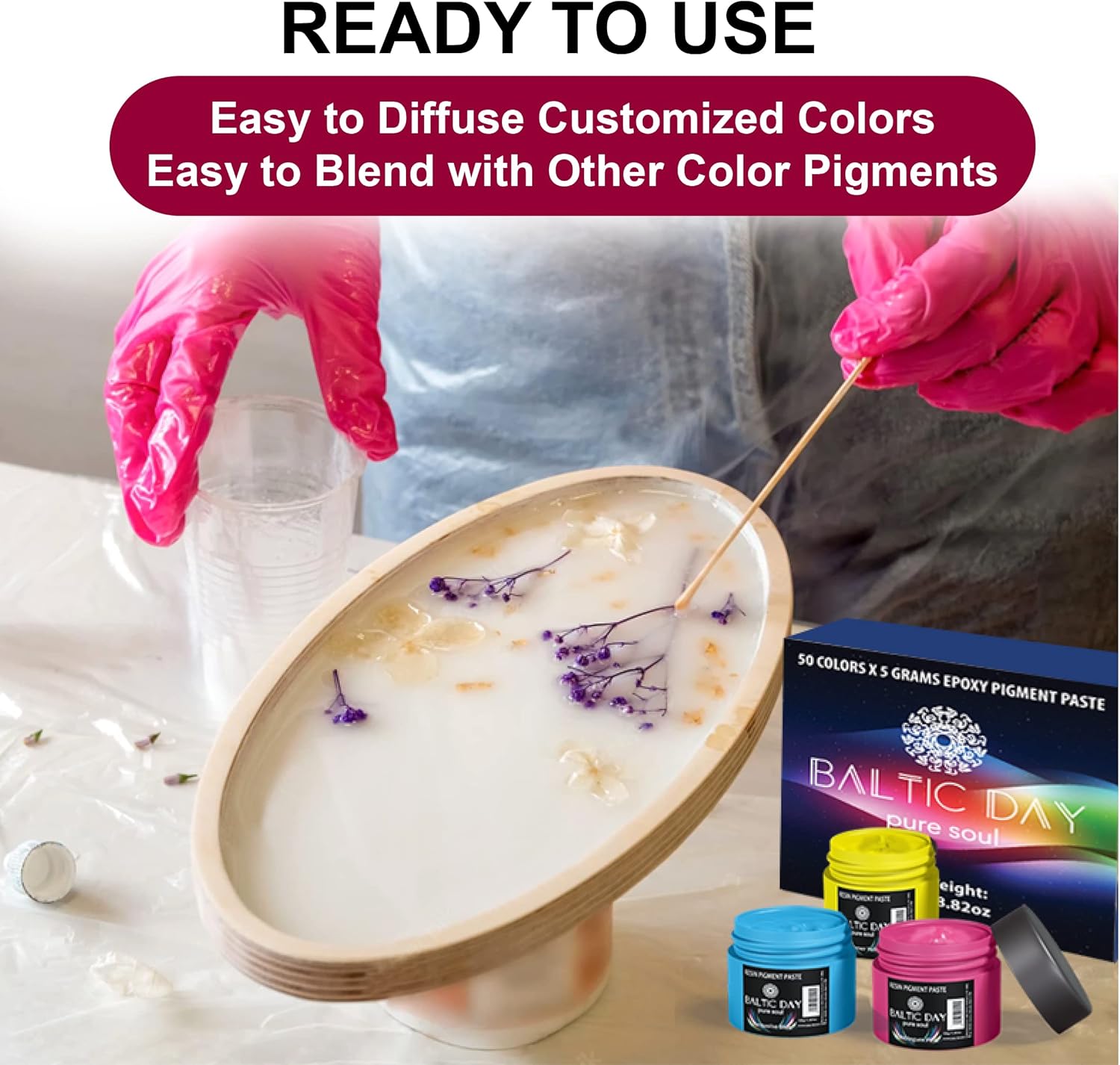 Black Abyss Black Pigment Paste for Epoxy Resin, 2oz Jar G4913