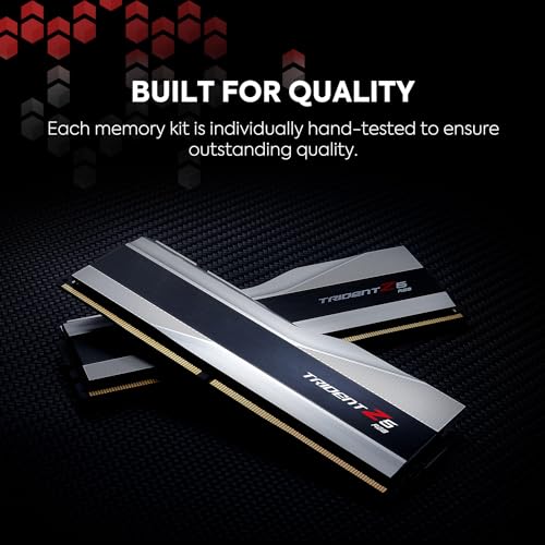 G.SKILL Trident Z5 RGB DDR5 RAM 32GB (2x16GB) 6600MT/s CL34 Matte Black I226528