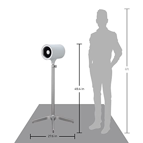 Everdure 49.4 Inch Indoor/Outdoor Pedestal Fan with Remote Control, Black S85067