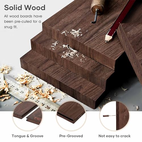 36x84 inch Sliding Barn Wood Door Slab with Hardware Kit, Coffee V5074