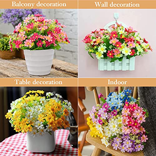 Purple Daisy Artificial Flowers for Outdoors UV Resistant R3711