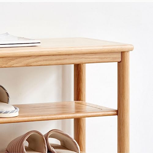 Wooden Hallway Storage Bench with Shoe Rack K3389