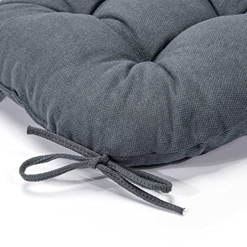 Chair Cushions with Ties for Dining Chairs, 4 Pack, Bordeaux Red K89933