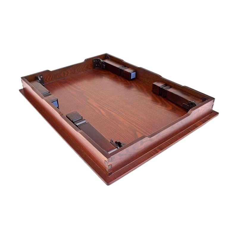 Korean Traditional Folding Leg Tea Table Wood, Brown C969