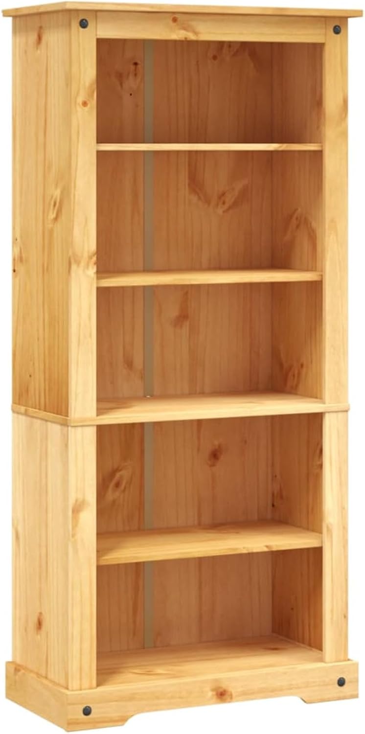 5-Tier Bookcase Office Furniture Bookshelf for Bedroom, Brown K68404