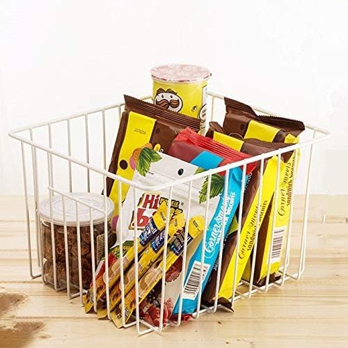 SANNO Freezer Storage Baskets with Handles for Kitchen Cabinets Z267514