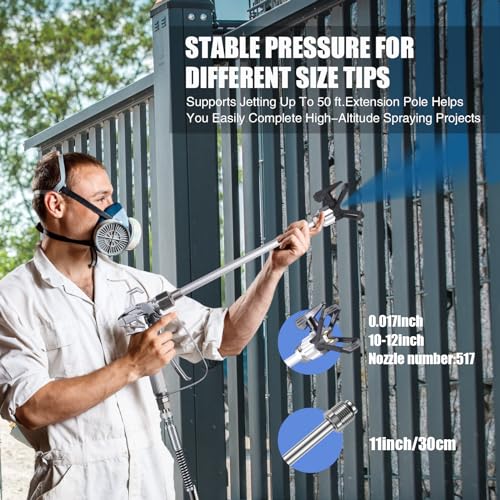 700W HVLP Paint Sprayer with 5 Nozzles & 3 Spray Patterns K506708