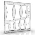 10 in 1 Router Templates for Woodworking, Butterfly Jig Bowtie Inlay Template, with 1/4 inch Router Bushing Guide Template Liner and nut,1/4" Router Bits for Wood ﻿
