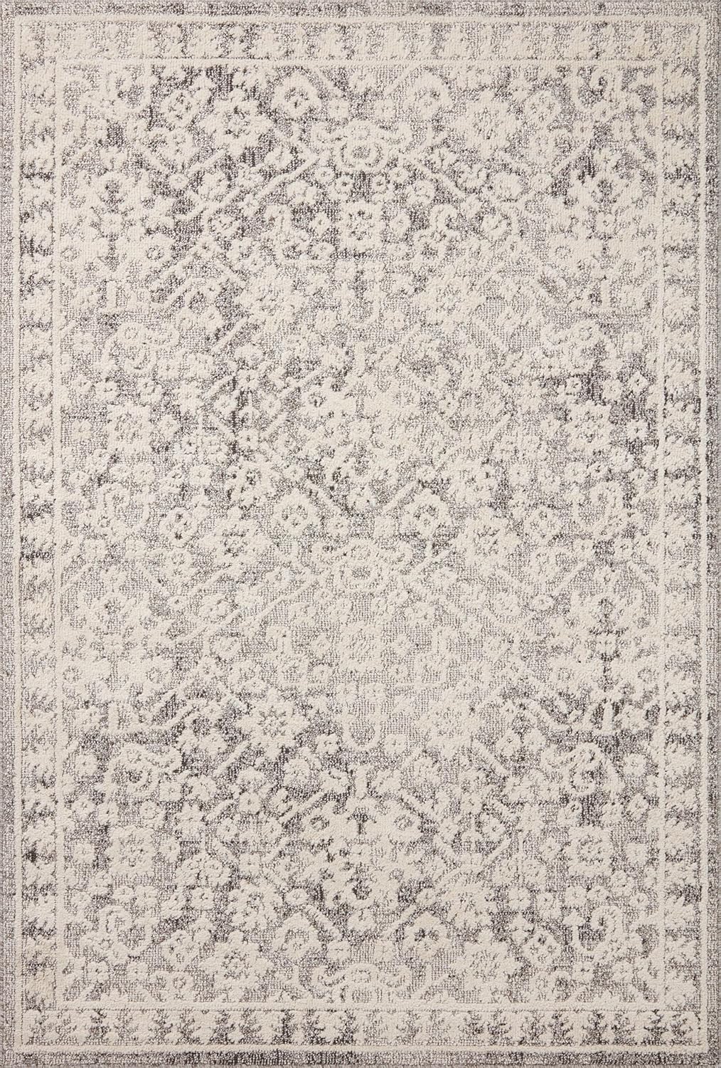 Loloi Magnolia Home Gigi Collection Grey/Ivory Area Rug P672340