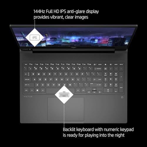 HP Victus 16.1" Gaming Laptop, Intel i7-13700HX, RTX 4060, 32GB DDR5, 2TB SSD V438