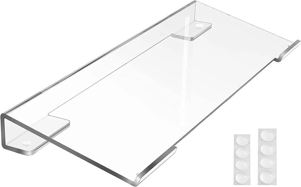 MaxGear Computer Keyboard Stand Keyboard Riser Acrylic Keyboard Stand for Desk Clear Keyboard Holder for Desk with Adjustable Height for Easy Ergonomic Typing at Office, Home, School