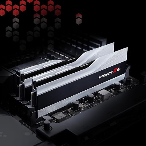 G.SKILL Trident Z5 DDR5 RAM 32GB (2x16GB) 6000MT/s CL36 Desktop Memory - Metallic Silver U774