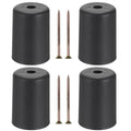 OwnMy 4PCS 3 Inch Plastic Furniture Legs Screw-in Plastic Sofa Legs Couch Legs Couch Feet Replacement Kit, Plastic Furniture Corner Legs Cylinder Chair Legs Coffee Table Legs Cabinet Legs Bed Risers