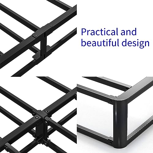 Full Bed 7 Inch High Profile Box Spring, Metal Frame Mattress Foundation K811365