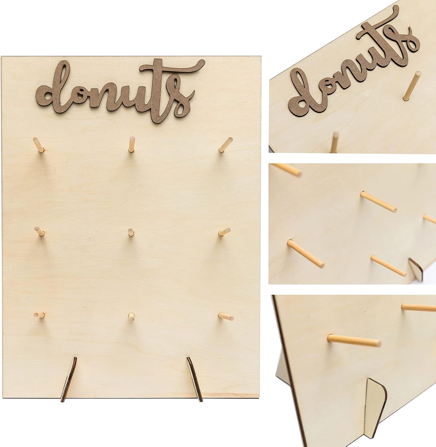 Wood Donut Display Stand for Wedding Party Decor F812