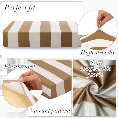 Outdoor Stretch Cushion Covers Patio Sofa Slipcover Replacement Gray C6922