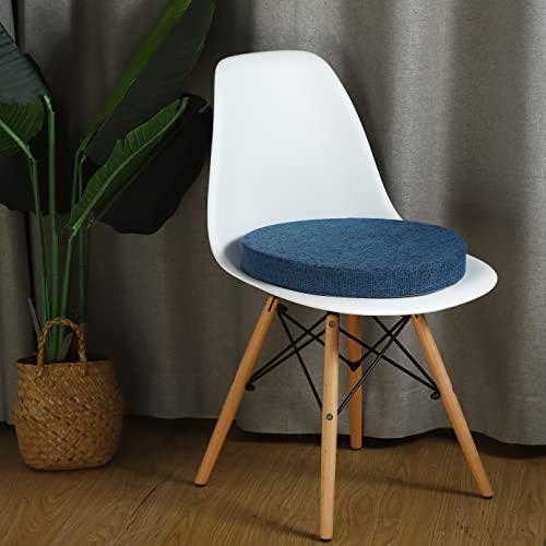 Tromlycs Round Chair Seat Cushion Pad 16 inch Non Slip Foam, Gray D238