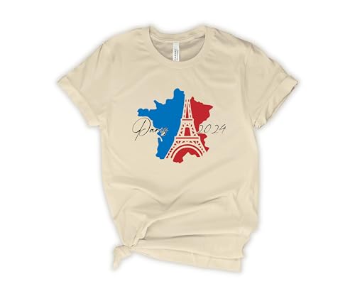Eiffel Tower Olympic Games Shirt, France 2024 T-shirt, V-Neck T3332