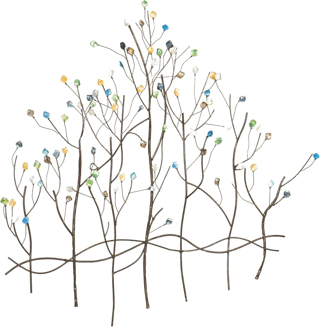 Home Decorators Collection Gemstone Forest Wall Sculpture, 32.5" Hx32 W, Bronze