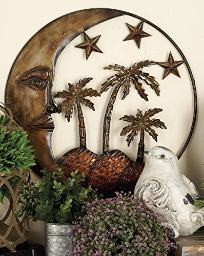 Benzara Metal Sun Moon Wall Decor Z887816