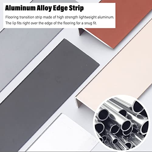 Stair Edge Protector Metal Self Adhesive Non Slip Grey X69309
