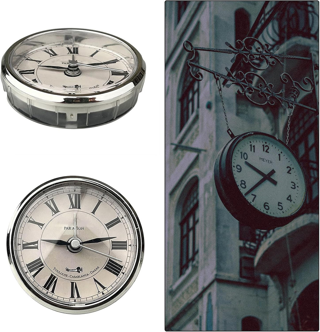 55mm Miniature Clock Face with Roman Numerals for Clock Repair J376