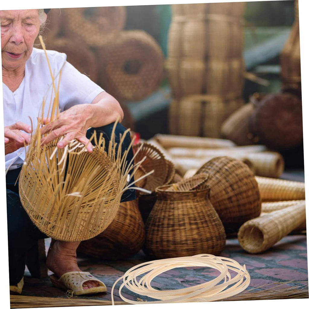 STOBOK Rattan Weave Material Furniture Repair Kit Basket Making Cane Webbing H58631