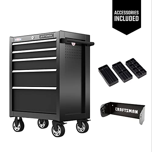 CRAFTSMAN S2000 26IN 5-Drawer Cabinet with Tray & Holder D8238