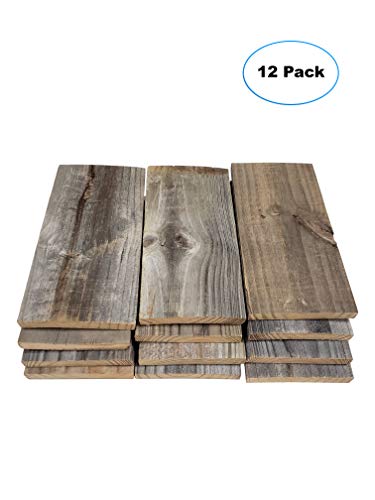 Rustic Reclaimed Wood Planks for DIY Crafts and Decor (6 Pack, 24") E68664