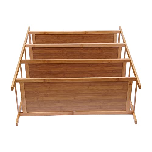 DNYSYSJ Bamboo Shoe Rack Organizer 5-Tier Freestanding Storage Shelf (Brown) O985060