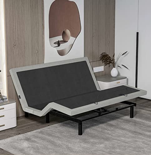 California King Adjustable Bed Base with Gel Memory Foam Mattress X959