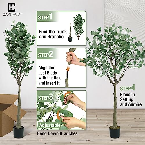 Fencer Wire Artificial Olive Tree Faux Potted Plant Indoor Home Office Decoration 5/6/7 Feet K8138