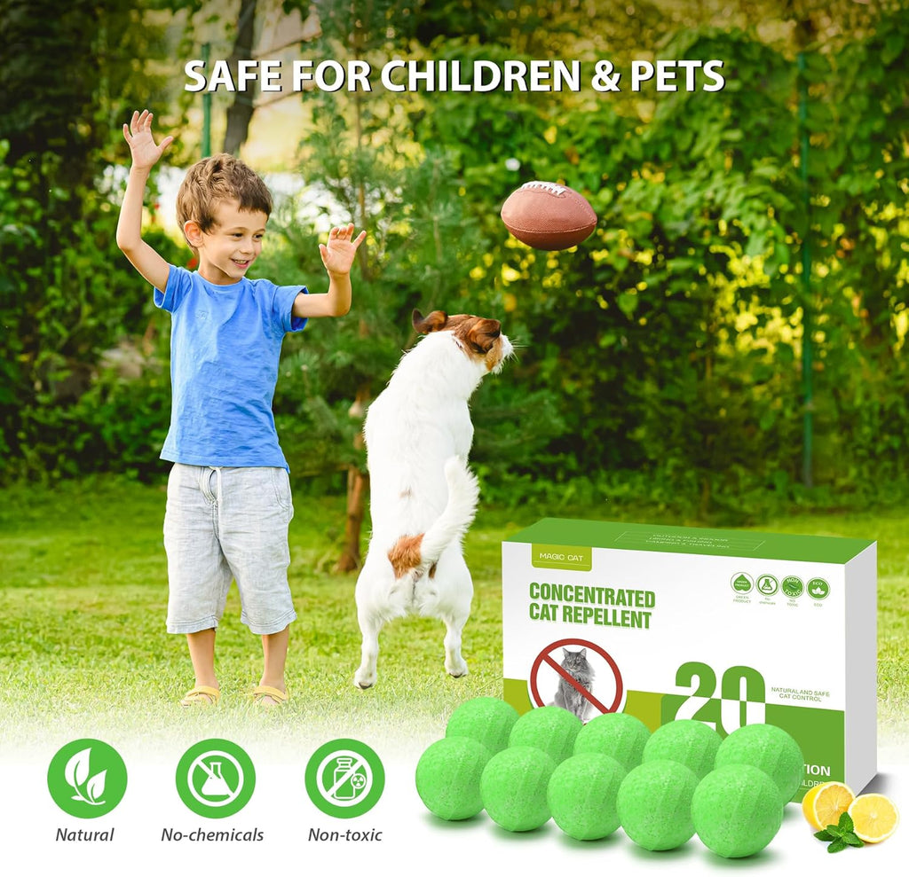 Cat Repellent Outdoor Peppermint Oil Deterrent for Home, 20 Pack R69755