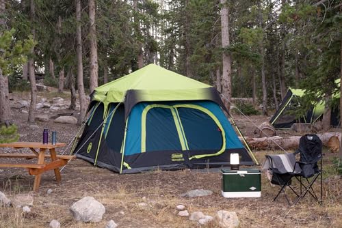 Coleman Instant Setup Camping Tent, 4/6/8/10 Person, Weatherproof with Carry Bag C810