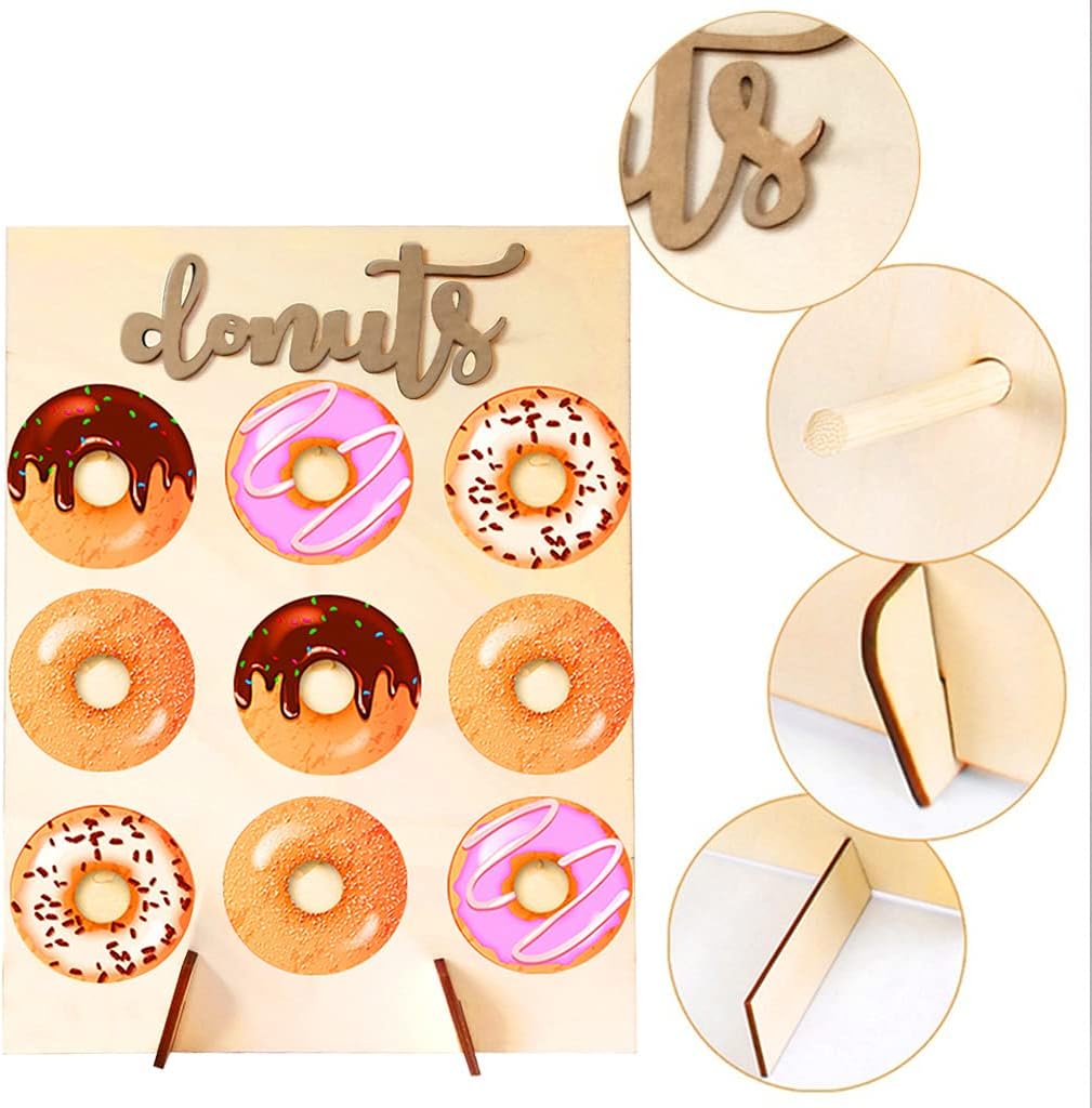 Wood Donut Display Stand for Wedding Party Decor F812