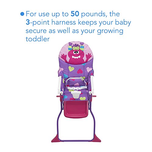 Cosco Simple Fold Deluxe High Chair Monster Shelley S473