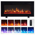 Efiretric® Grace 50" W 3 in 1 Electric Fireplace (EF451), Freestanding, Wall Mounted, Recessed, 9 Colors Flame Effect, TV Media Wall, Heater 750W/1500W, Remote Control