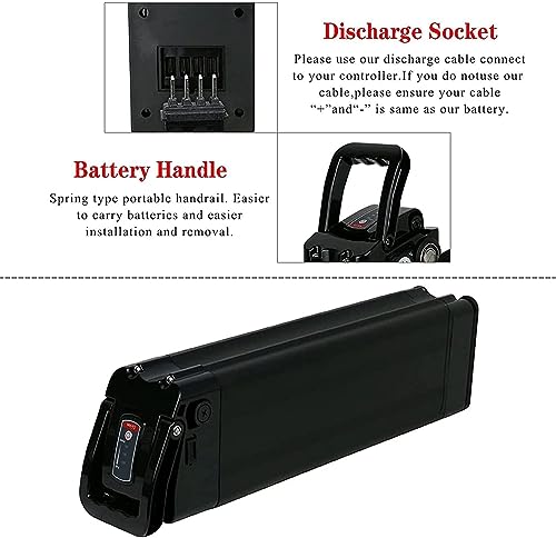 E-Bike Battery 36V 10Ah Rechargeable Lithium Pack for Electric Bicycle Motor L37088