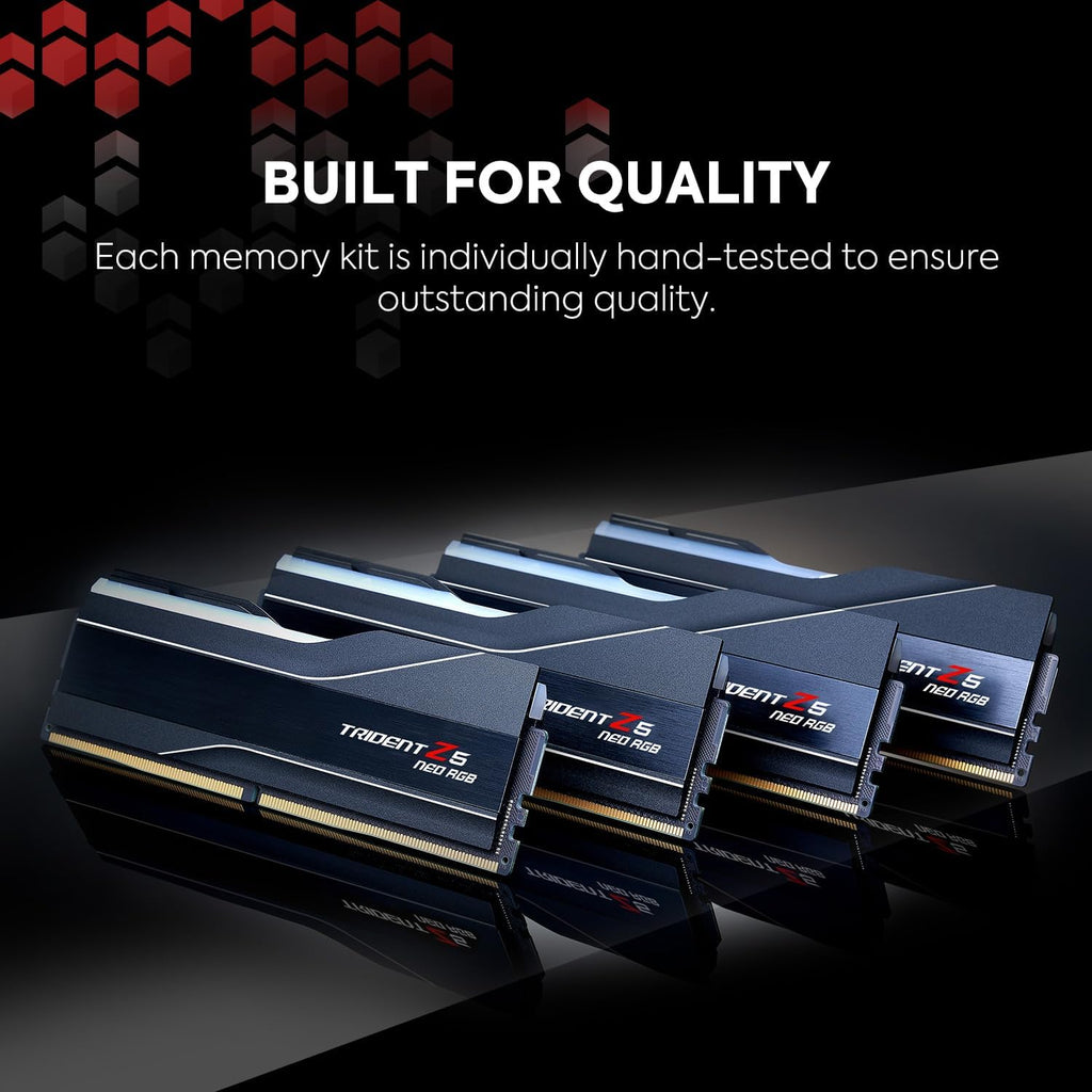 G.SKILL Trident Z5 Neo RGB DDR5 64GB (2x32GB) 6000MT/s CL32 Desktop Memory UDIMM Matte Black T68629