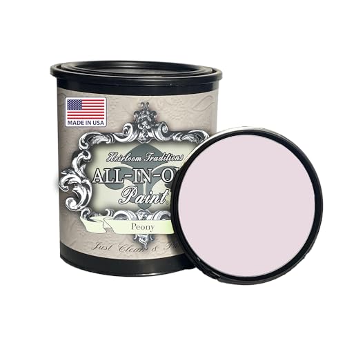 ALL-IN-ONE Paint, Cobblestone (Gray), 32 Fl Oz Quart. Durable cabinet and furniture paint. Built in primer and top coat, no sanding needed.