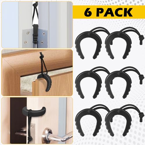 6 Pack First Responder Door Stops, Black U453