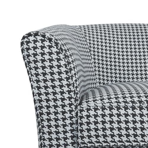 Christopher Knight Home Cecilia Modern Swivel Club Chair, White/Blue Stripe Q550