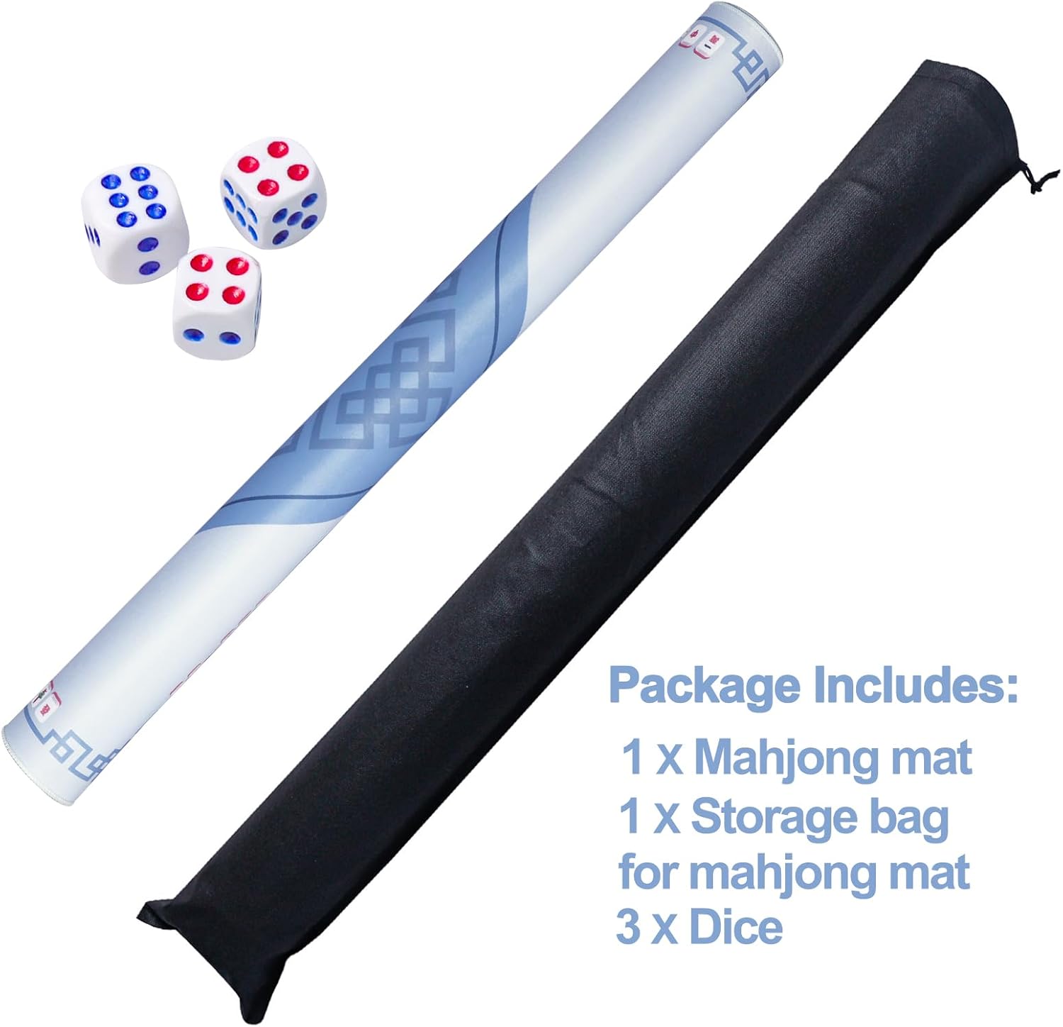 American Mahjong Game Set 166 Tiles with Racks, Mat and Carrying Bags Q968186