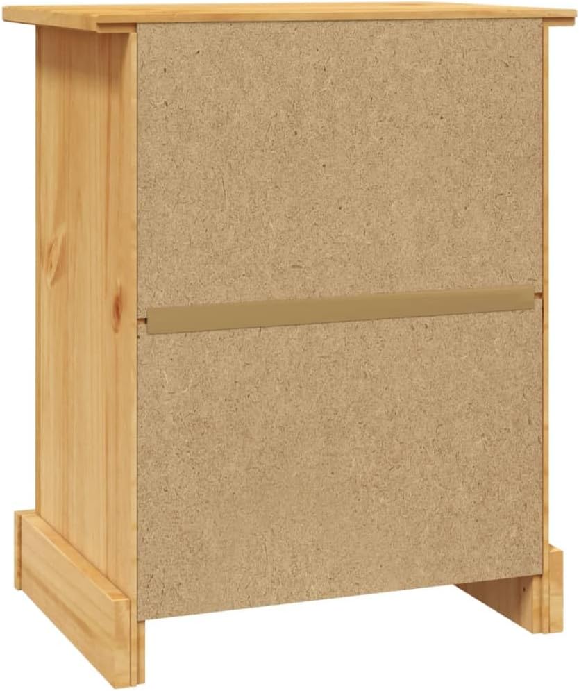Corona Range Mexican Pine Bedside Cabinet Nightstand Q261341