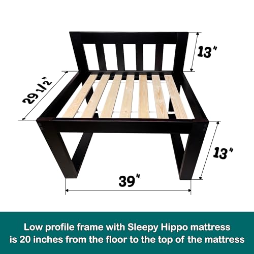 FRAME ONLY Bedside Pet Bed Dog Cosleeper, Wooden Raised Dog Bed S6773