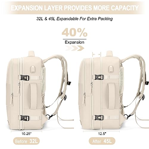 Carry On Backpack 42L Flight Approved Travel Laptop Backpack J918